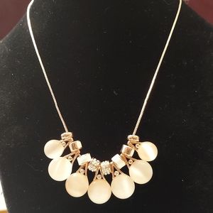 Viennois Necklace‎ Rose Gold and Pink Moonstone